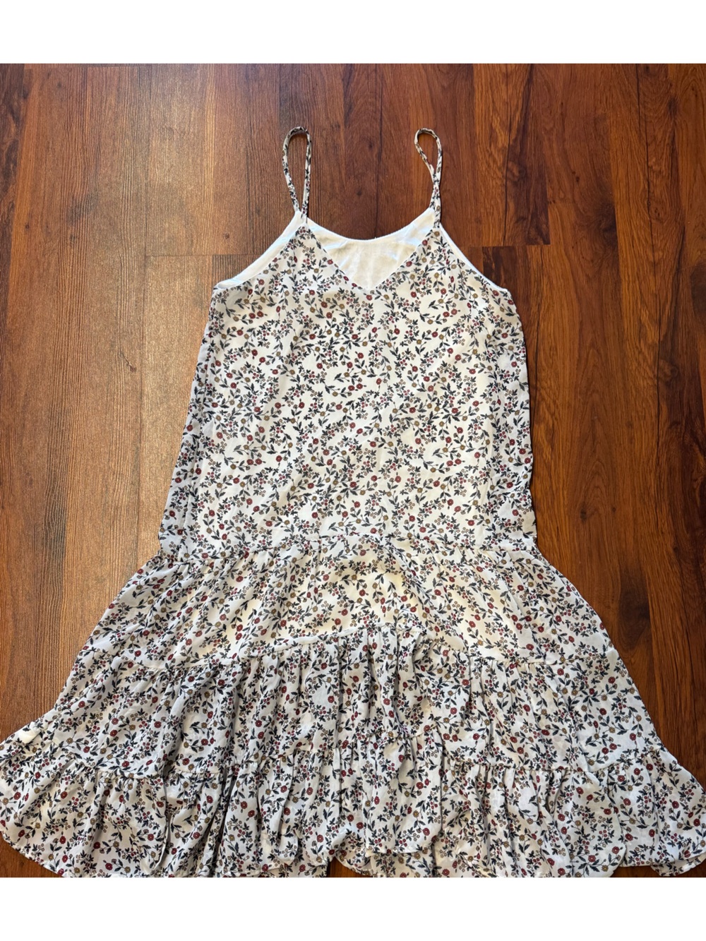 Flower Print Spaghetti Strap Sundress XS/S